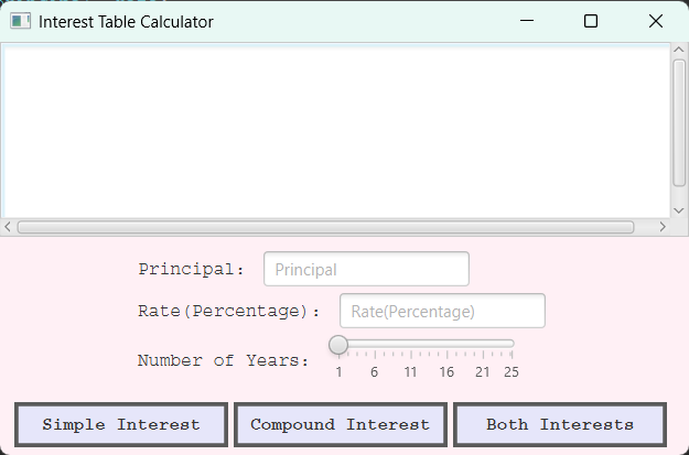 Interest Calculator